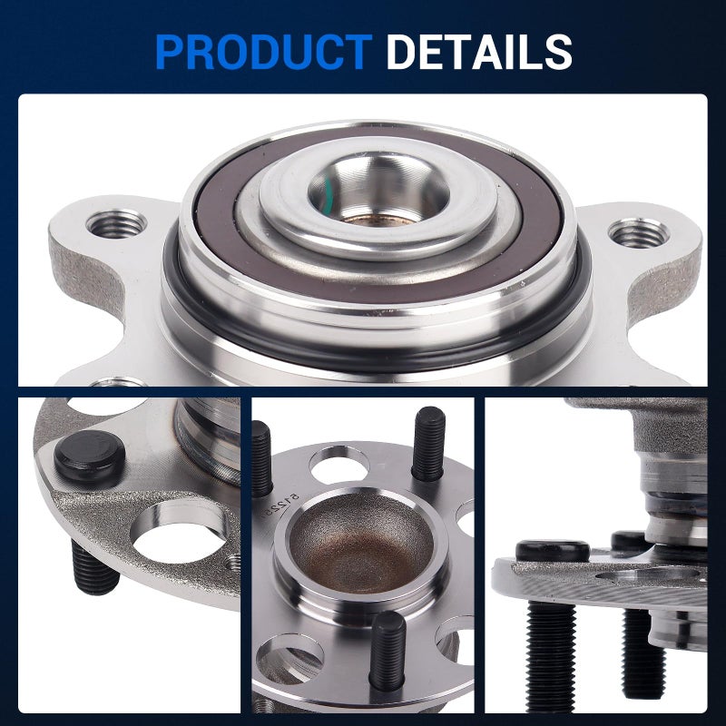 Autoround 512257 Rear Wheel Bearing Hub Assembly Compatible with Honda Civic LX DX GX 2006 2007 2008 2009 2010 2011 5 Lug w/Encoder ABS - Image 4